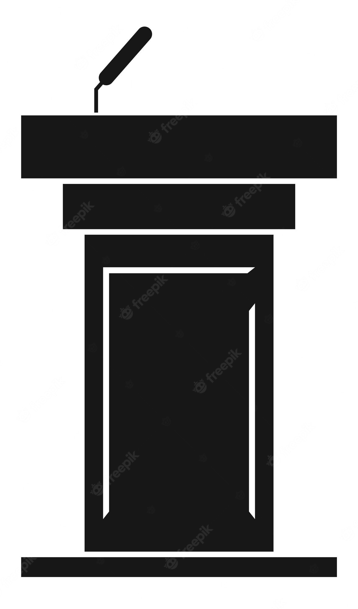 Woman speaking on podium icon image Royalty Free Vector - Clip Art Library