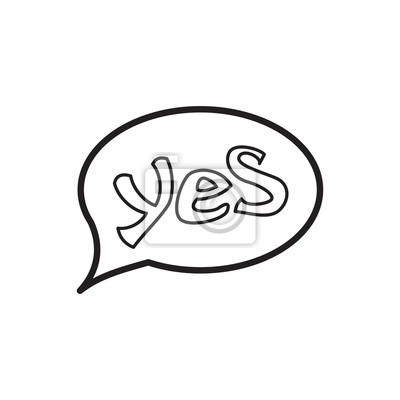 yes outlines - Clip Art Library