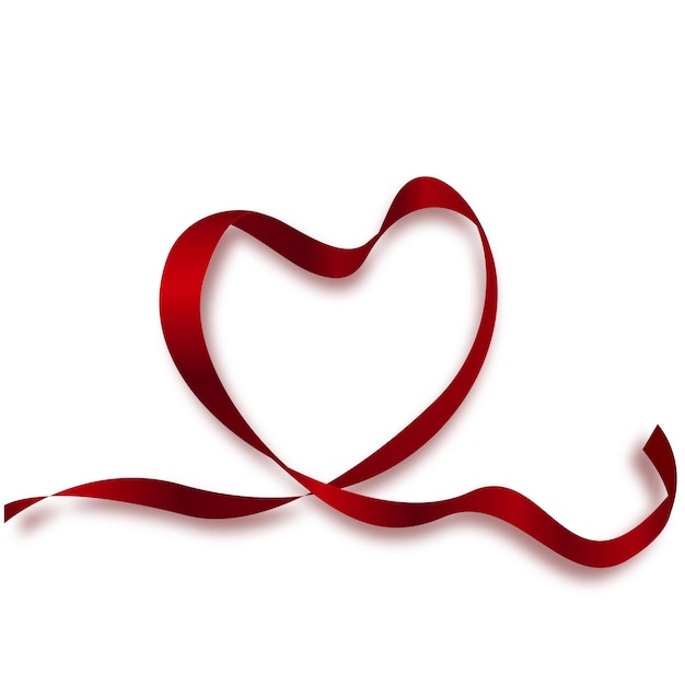 Heart ribbon clipart. Free download transparent .PNG