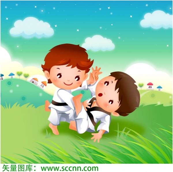 Kids Practicing Judo Outdoors - Fun & Safe Martial Arts for Children