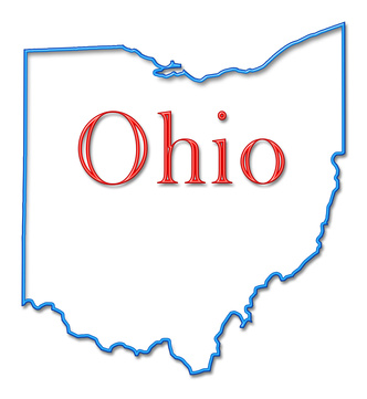 Ohio State Map Outline - Visual Representation of the Buckeye State