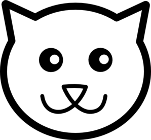 Minimalist Cat Face Icon - Clean Vector Illustration for Web & Design