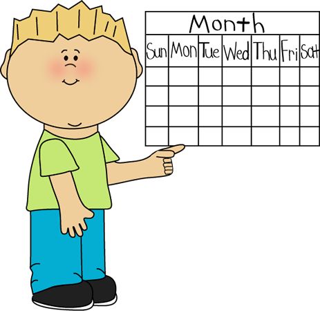 Free Printable Monthly Calendar for Kids - Educational Activity Sheet