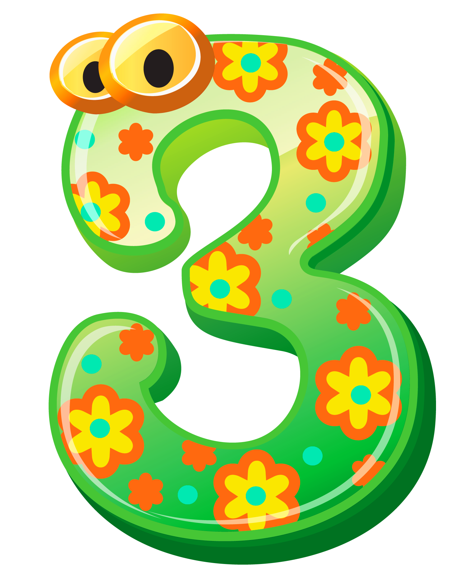 Fun Number 3 Clipart for Kids’ Learning and Creative Projects
