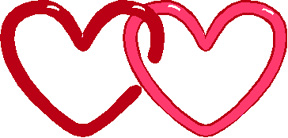 Interlocking Hearts Illustration | Symbol of Love & Unity