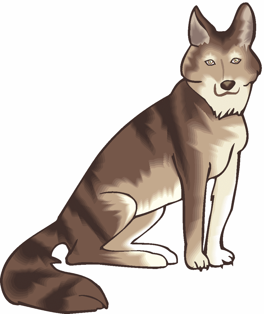 Wolf Illustration - Free Vector Clipart for Wildlife & Education