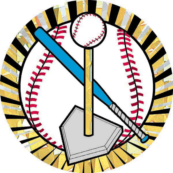 Baseball Logo Design - Bat, Ball, and Home Plate Graphic