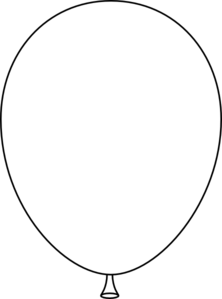 A simple white balloon with a tied knot at the bottom, set against a solid black background.