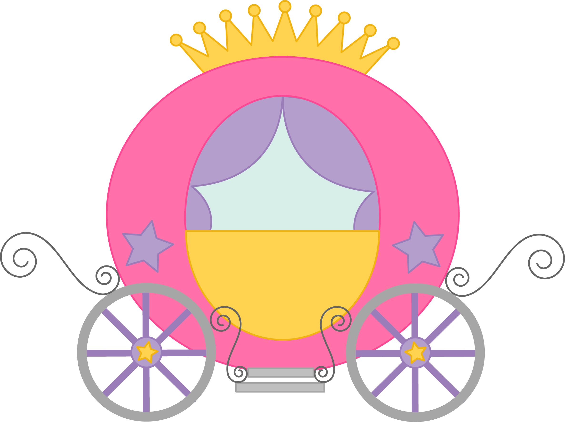 Magical Princess Carriage Illustration - Free Clipart for Kids’ Content