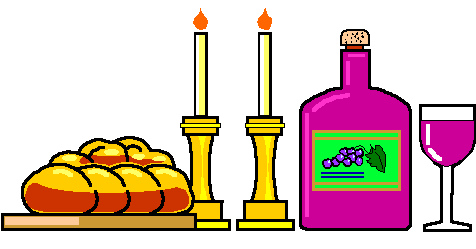 Shabbat Dinner Table Setup - Traditional Bread, Wine, and Candles