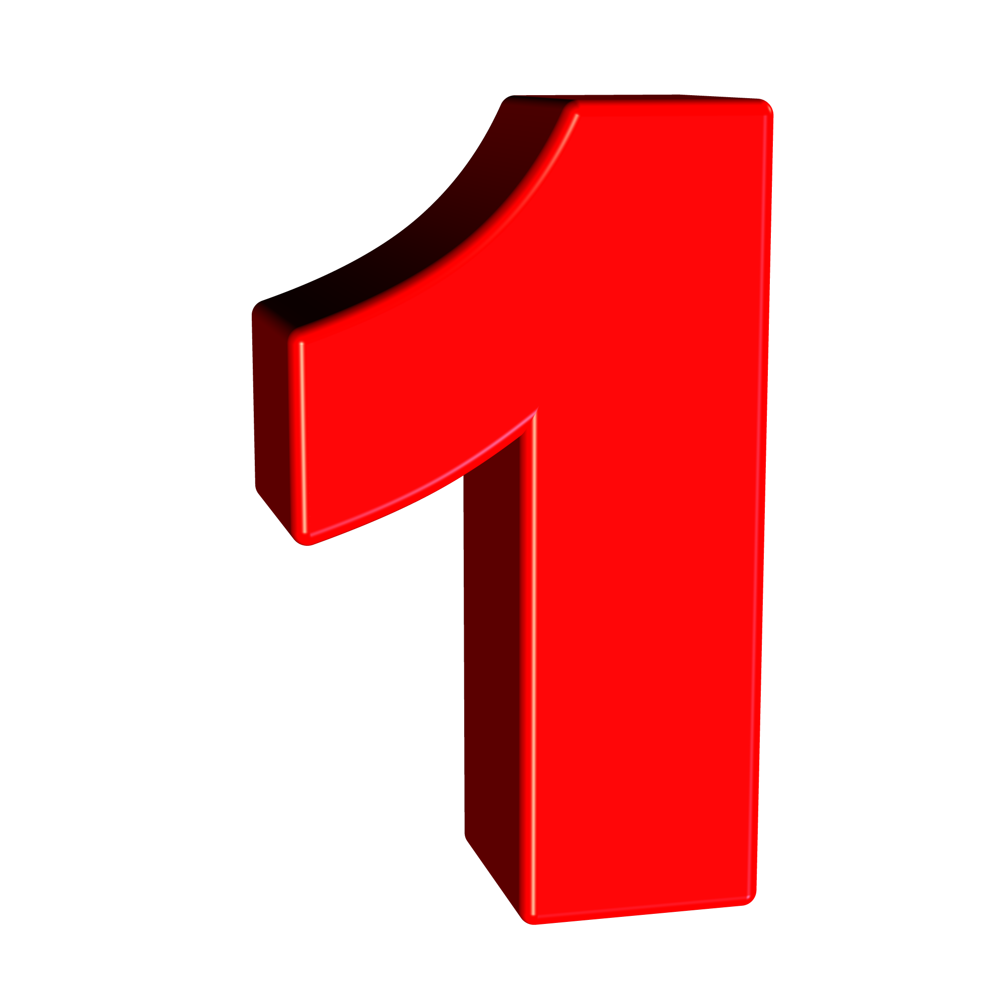 Red, Rounded,with Number 1 Clip Art At Clker - Number 1 Inside Red ...