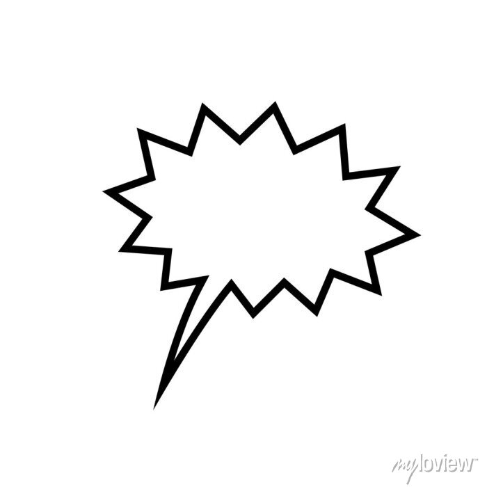 Comic Speech Bubble Icon - Free Vector Graphic for Design Projects