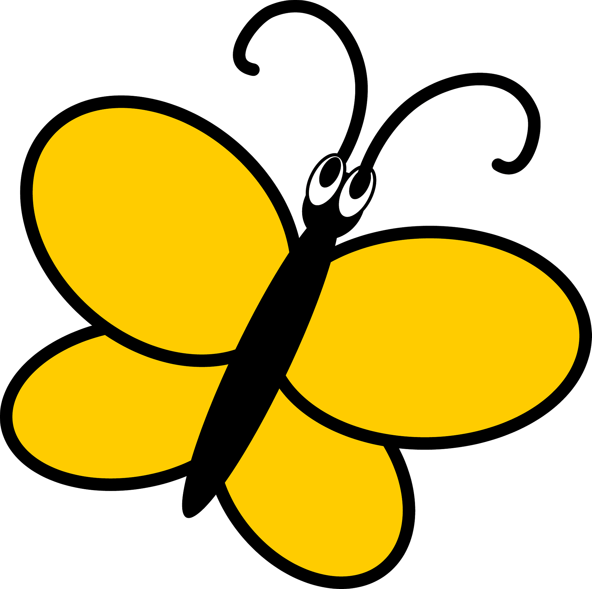 Yellow butterfly, png | PNGEgg - Clip Art Library