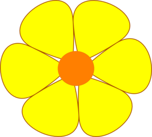 clipart yellow flowers