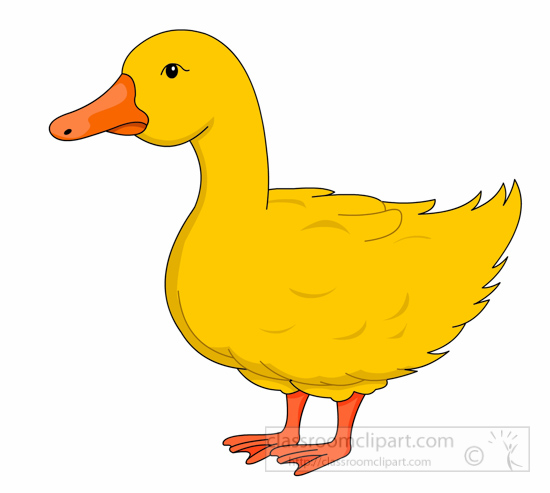 Yellow Duck Clipart - Free Classroom-Ready Illustration
