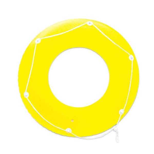 Yellow Inflatable Life Ring - Safety Equipment for Water Activities