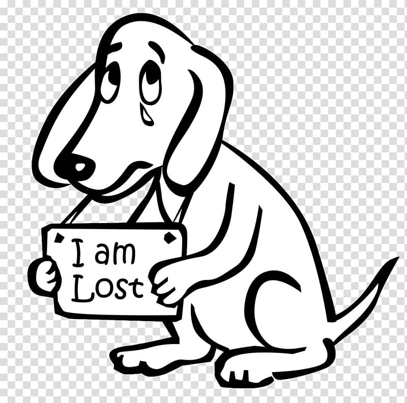 Lost Dog Sign Clipart - Free Download for Pet Safety & Awareness