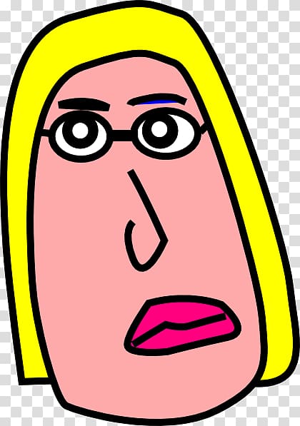 Surprised Cartoon Woman Emoji - Free PNG Clipart for Web & Design