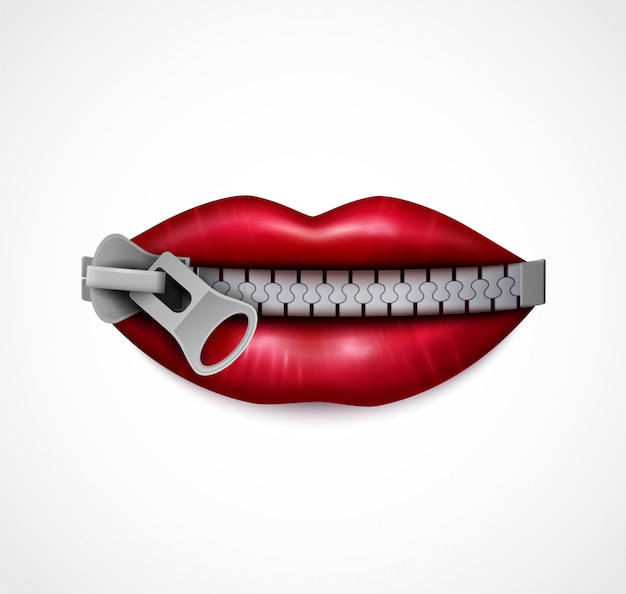 Closed Mouths Clip Art Library