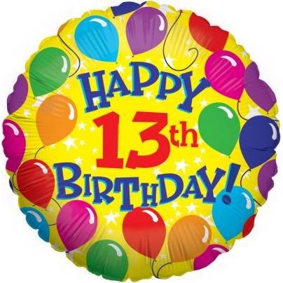 13 birthday cliparts