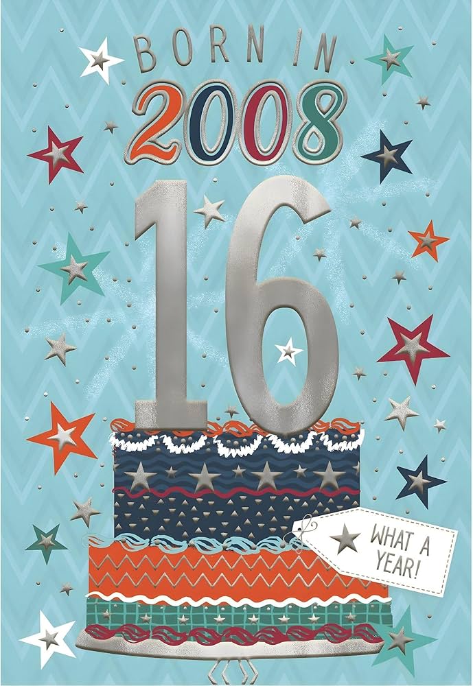 16 birthday cliparts 2024