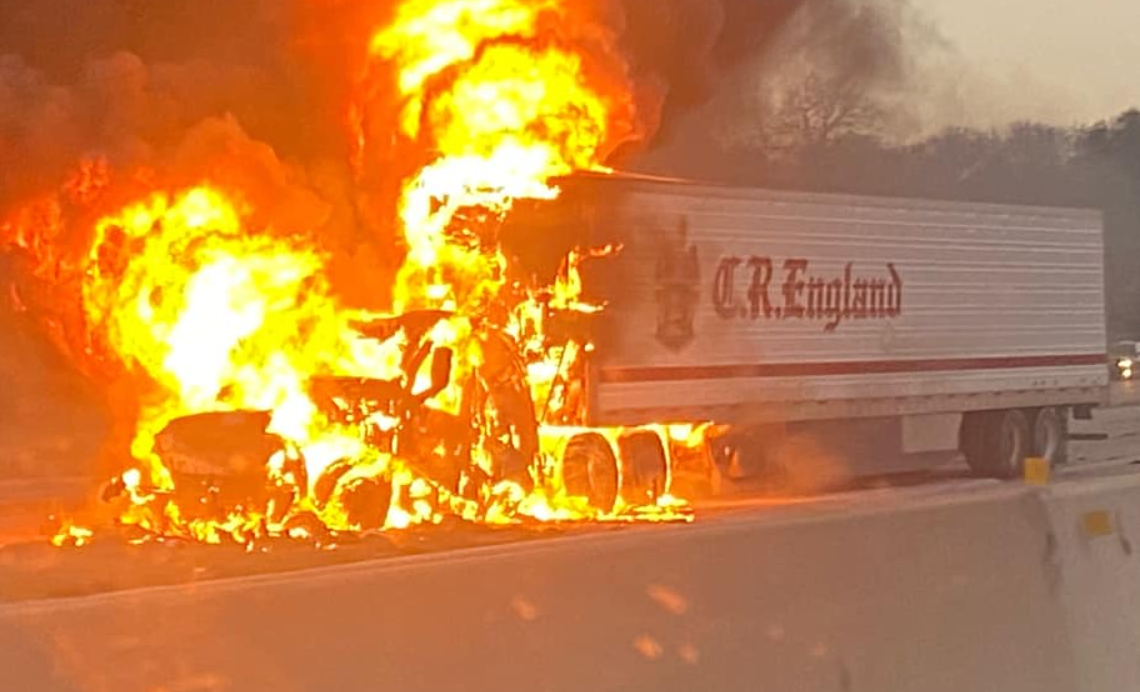 Fiery 18-wheeler wreck impacts traffic on I-35 in Central Texas