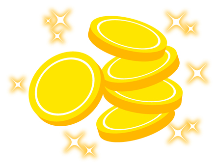 3 coins cliparts