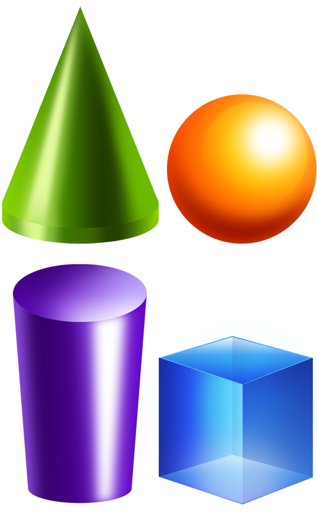 3D shapes PSD &amp; icons - Graphicsfuel