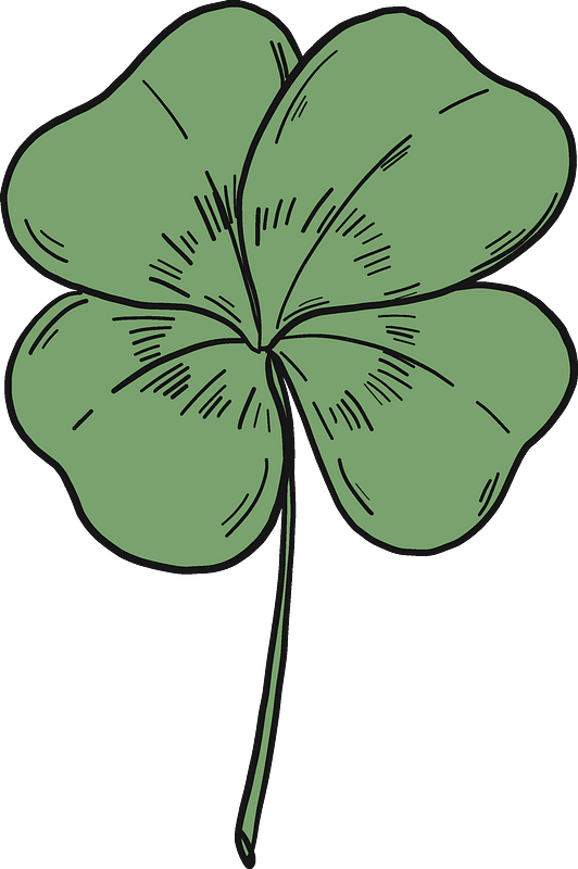 4 leaf clover clipart