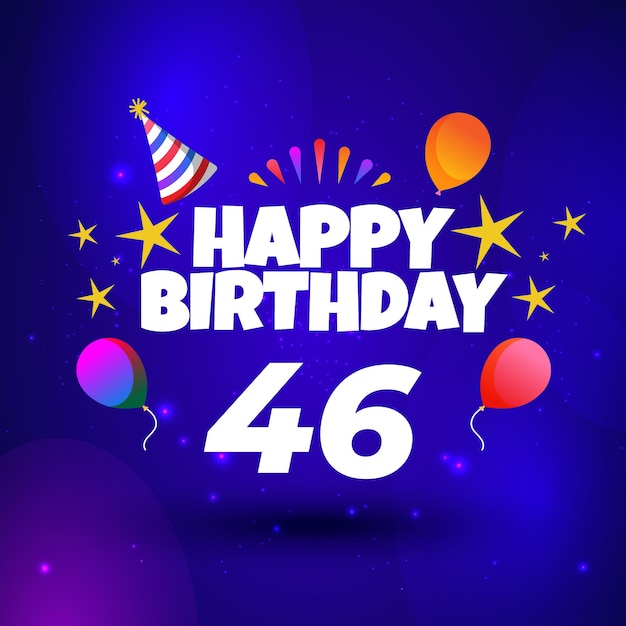 46th birthday cliparts