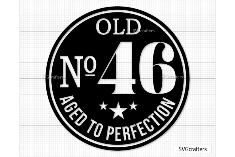 46th birthday svg, 46th svg, Old Number 46 svg, 46th clipart