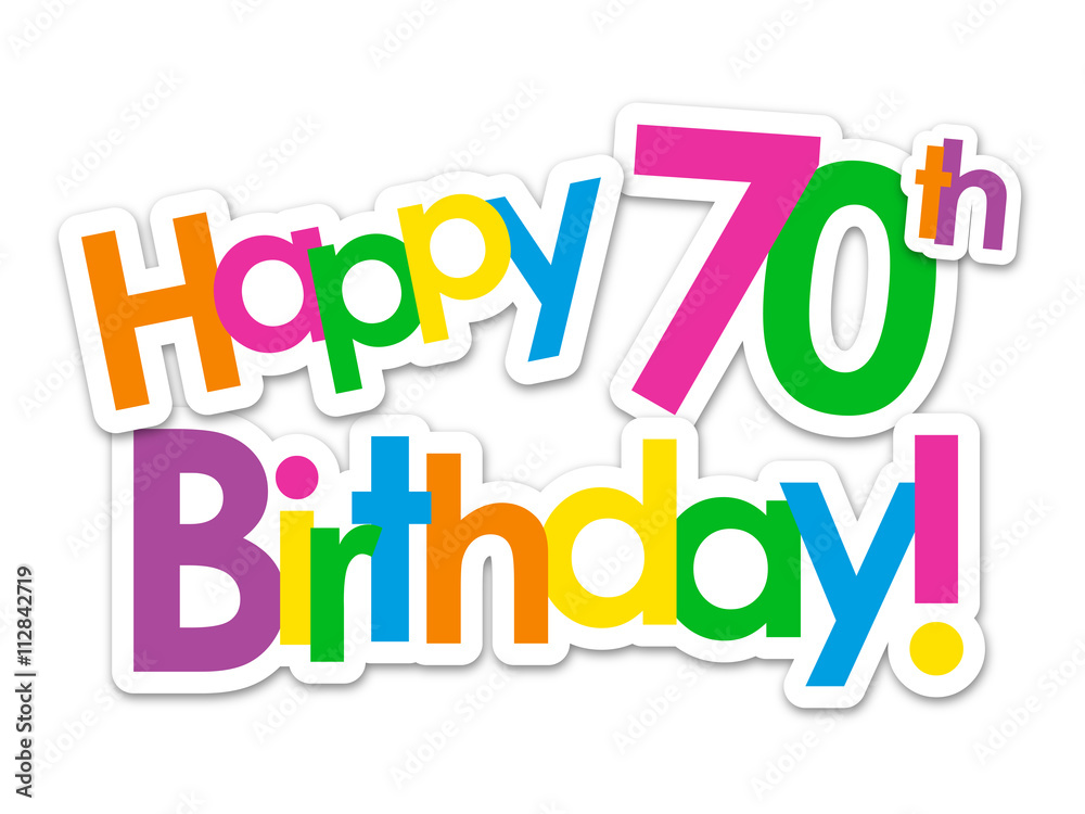 70th birthday clipart