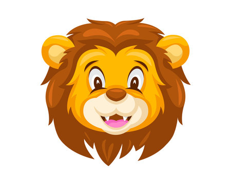 a cartoon picture of a lion