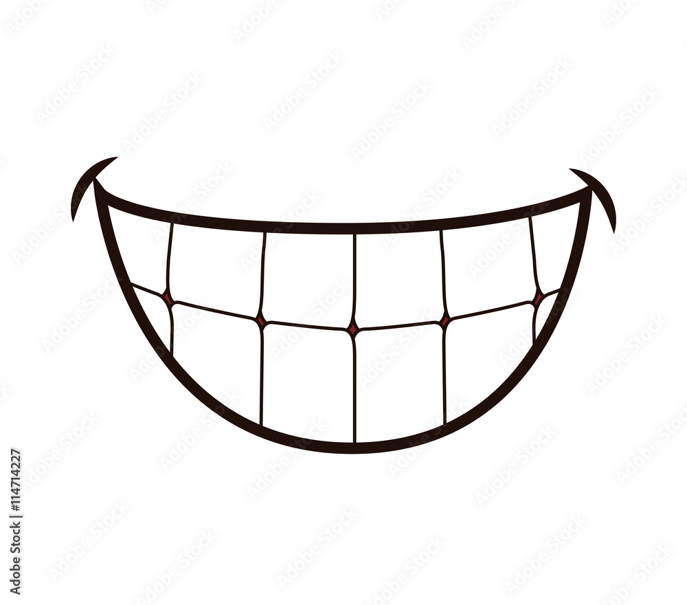 a cartoon smile