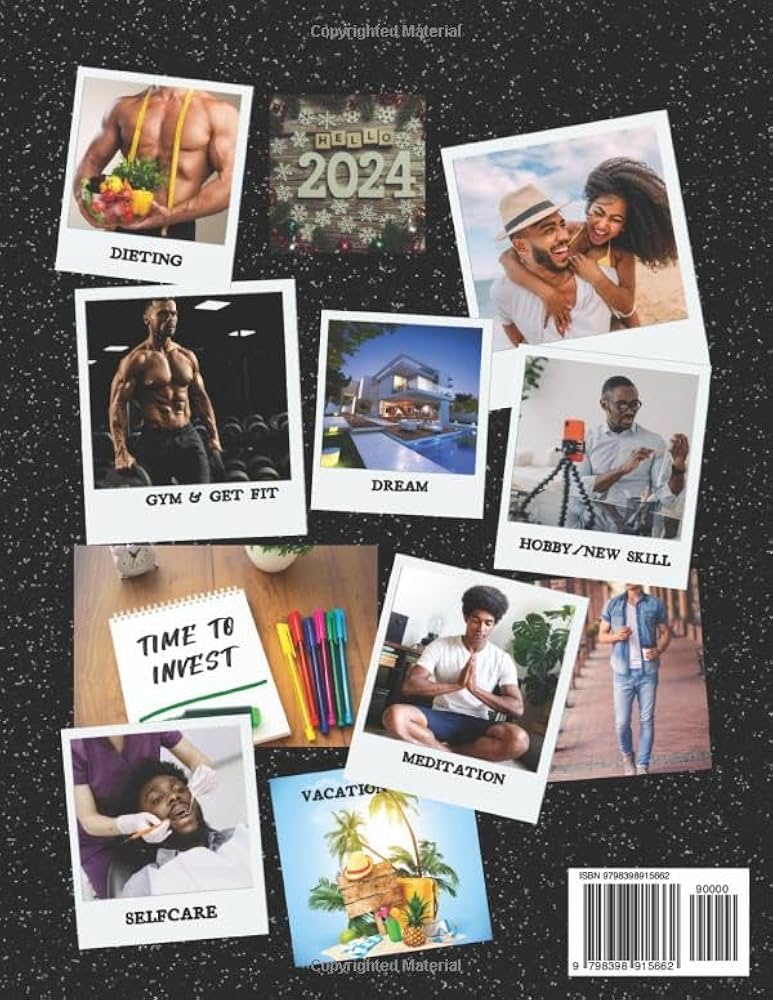 2024 Vision Board Clip Art Book For Men: Envision Your Future, Create Your  Dream Life 2024 – Over 250+ Awesome Images, Inspiring Words, Affirmations,  ...