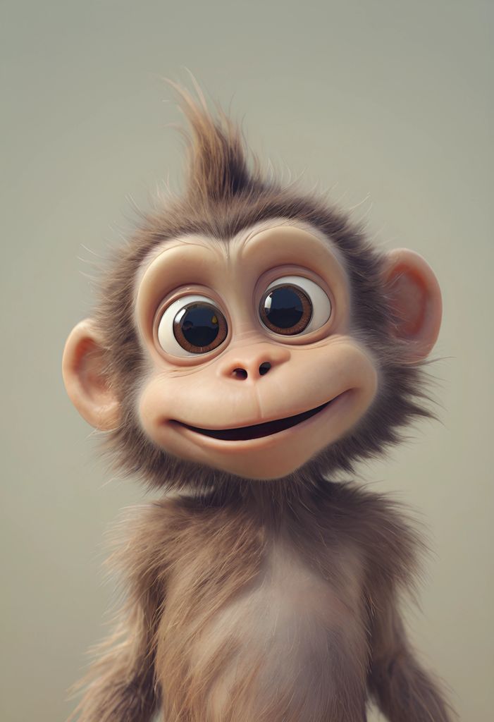 a picture of a cartoon monkey