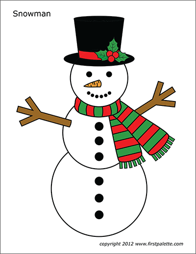 a picture of a snowman