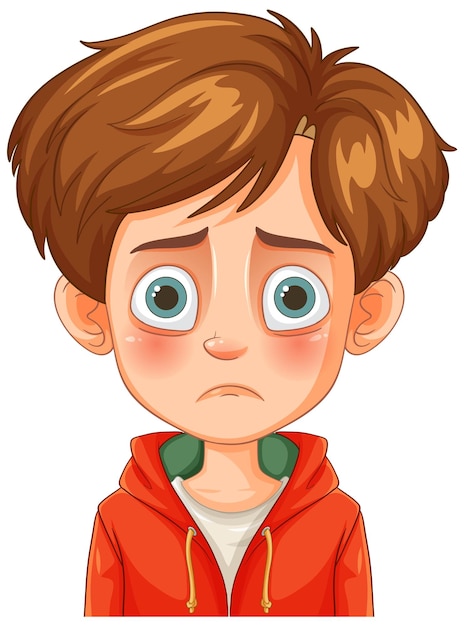 a sad face