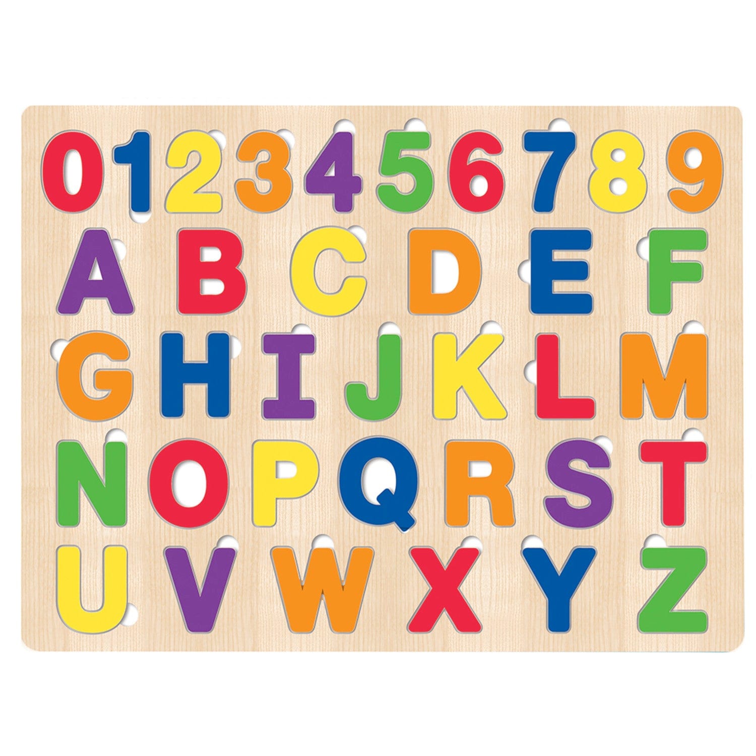 Educational - ABC 123 Wood 44 Piece Kids Puzzle | MasterPieces ...