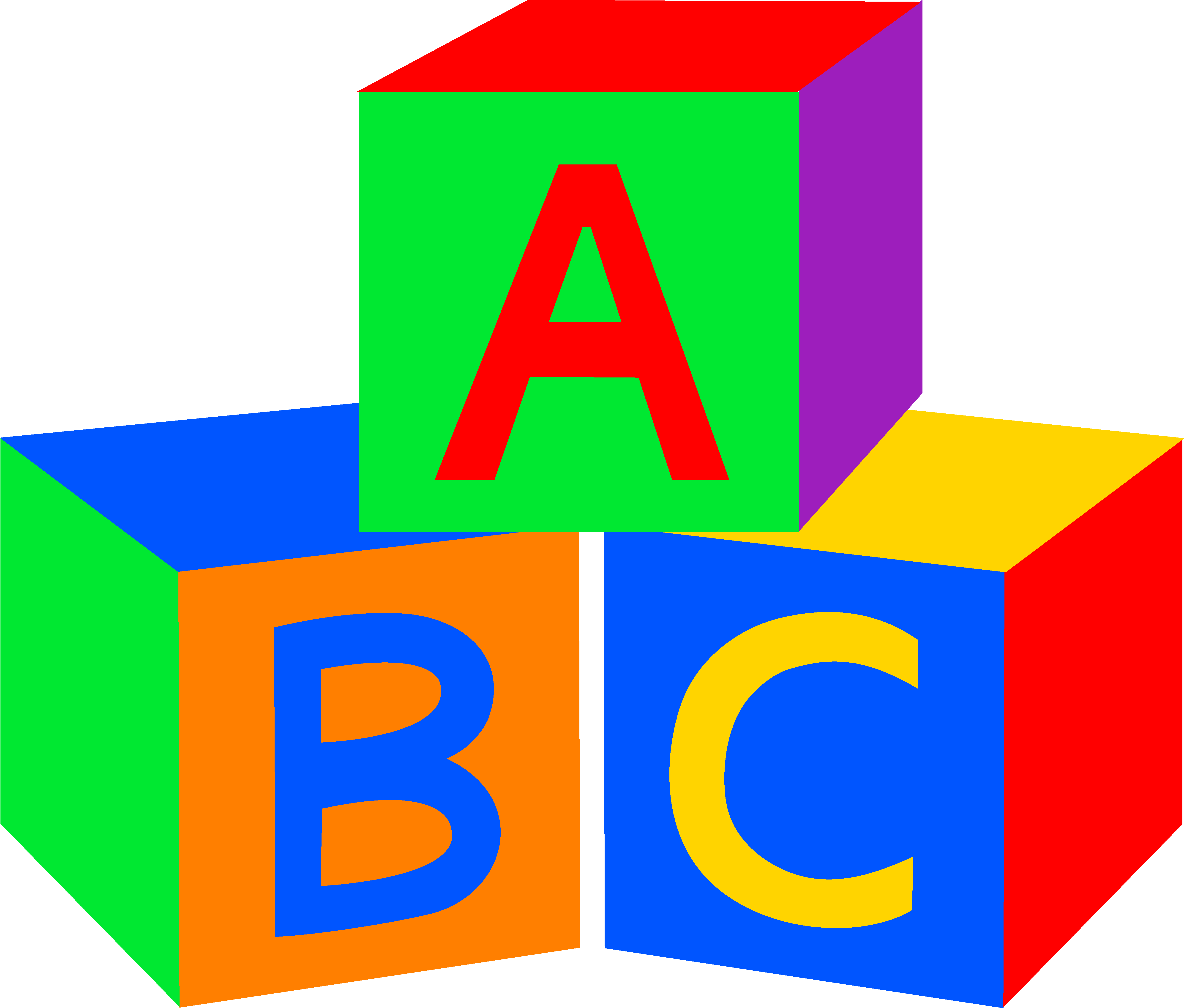 abc blocks clipart