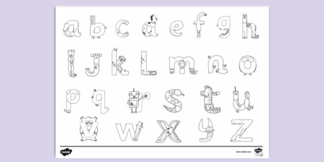 ABC Colouring Book Page | Primary Resources | Twinkl