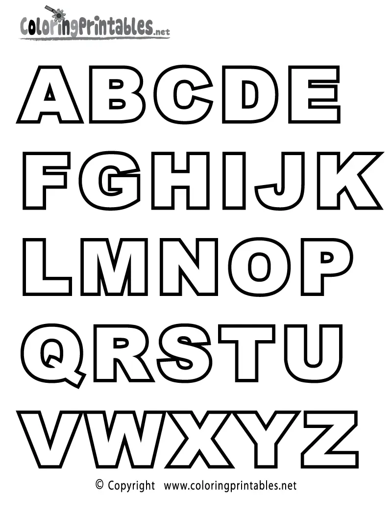 ABC Coloring Pages to Print - Free Printable Coloring Pages