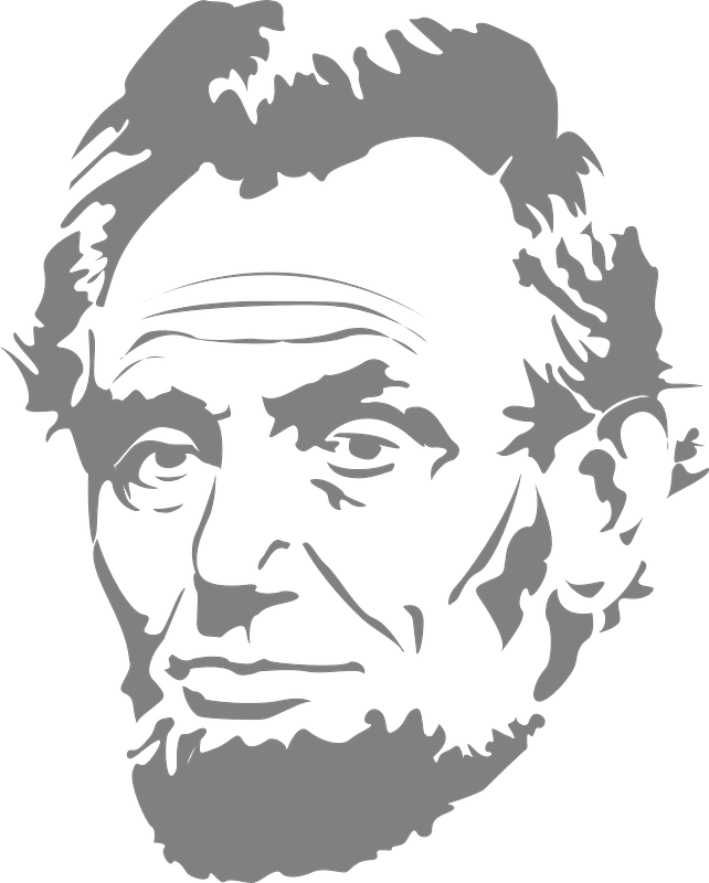 Abraham lincoln auf juneteenth Cartoon clipart Vektorbild
