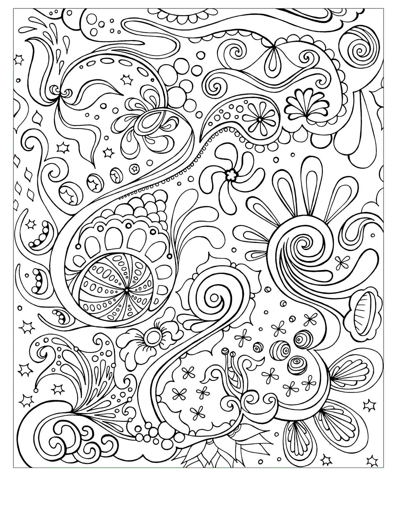 abstract coloring pages for teenagers difficult