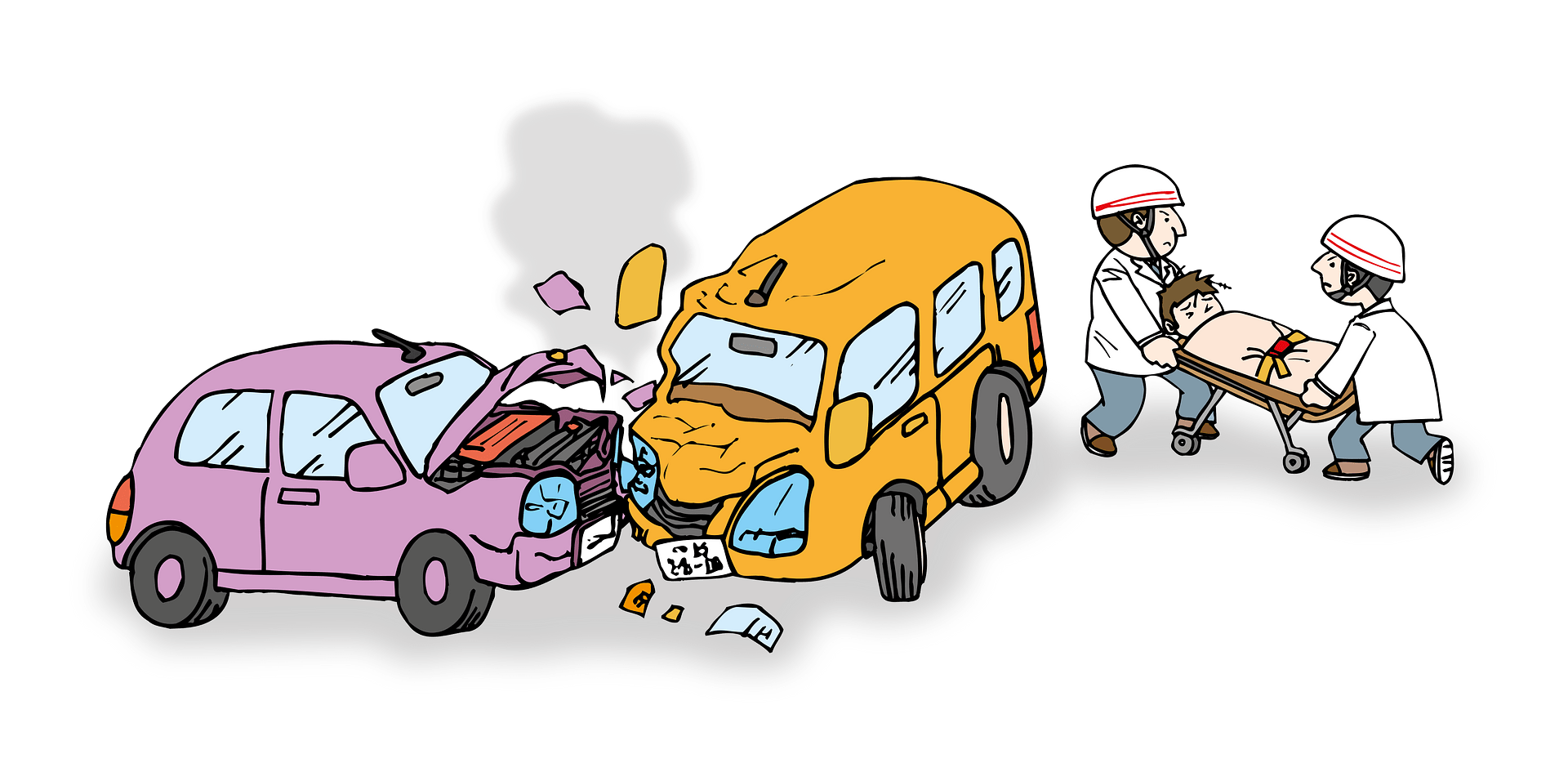 Traffic accident - Free vector clipart images on clipart library.com