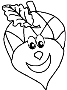 acorn coloring pages for kids