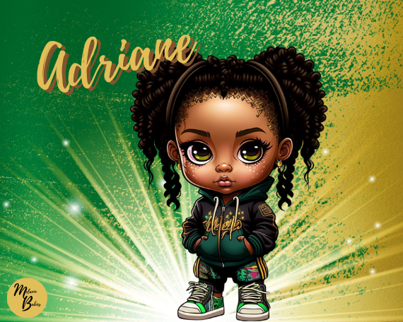 Melanin Babies Clip Art - Adriane – The Kaleidoscope Project, LLC