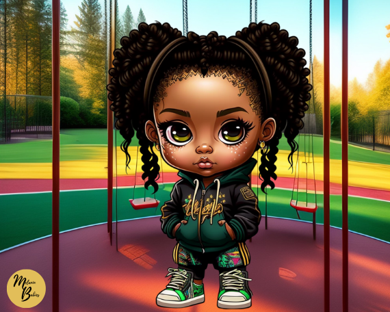 Melanin Babies Clip Art - Adriane – The Kaleidoscope Project, LLC