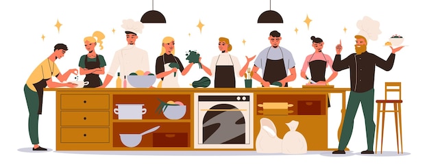 adult cooking cliparts