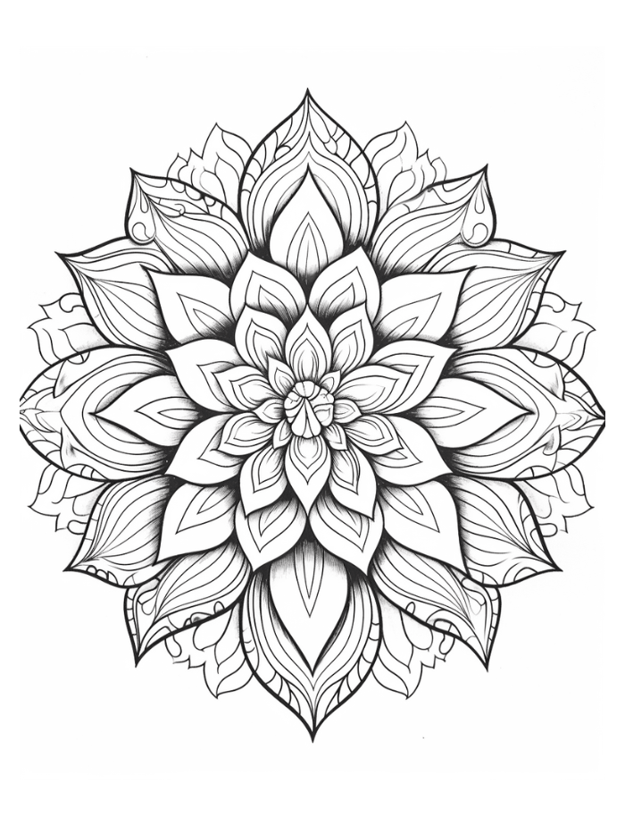 advanced mandala coloring pages printable